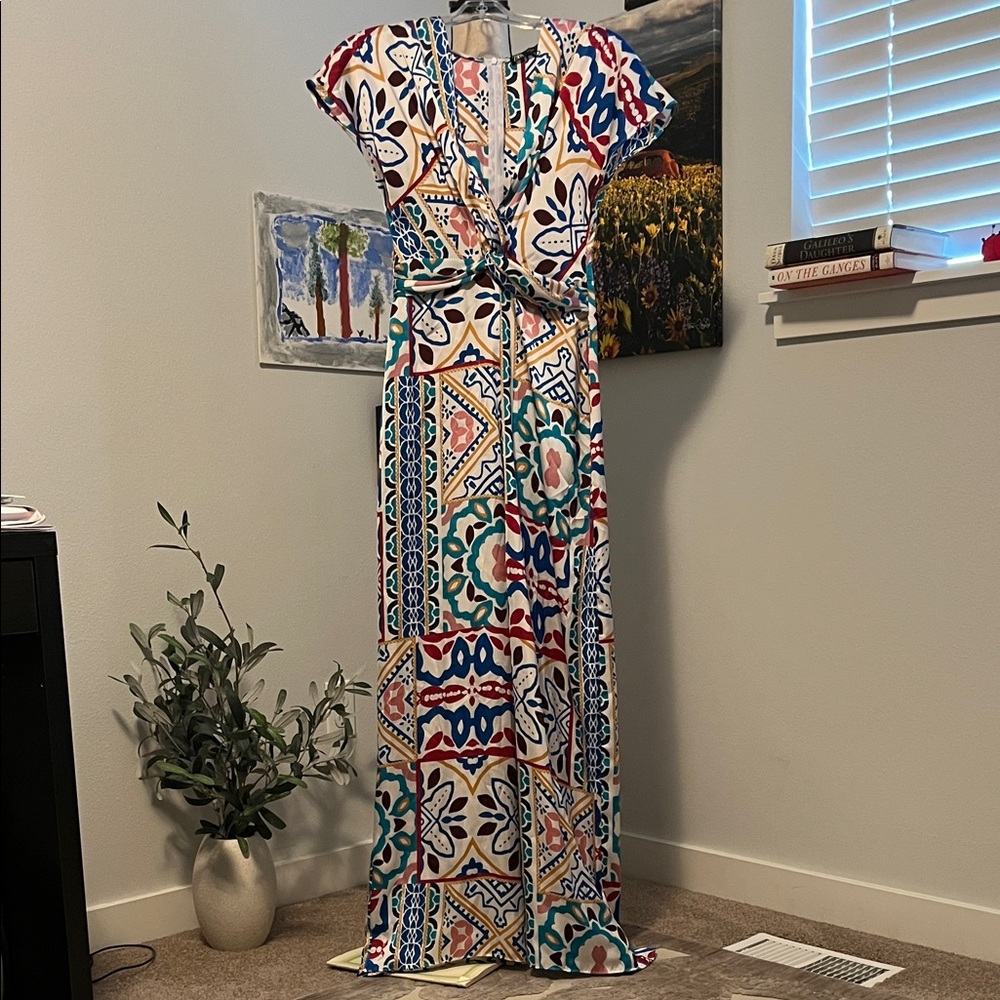 NWOT Zara Colorful Jumpsuit